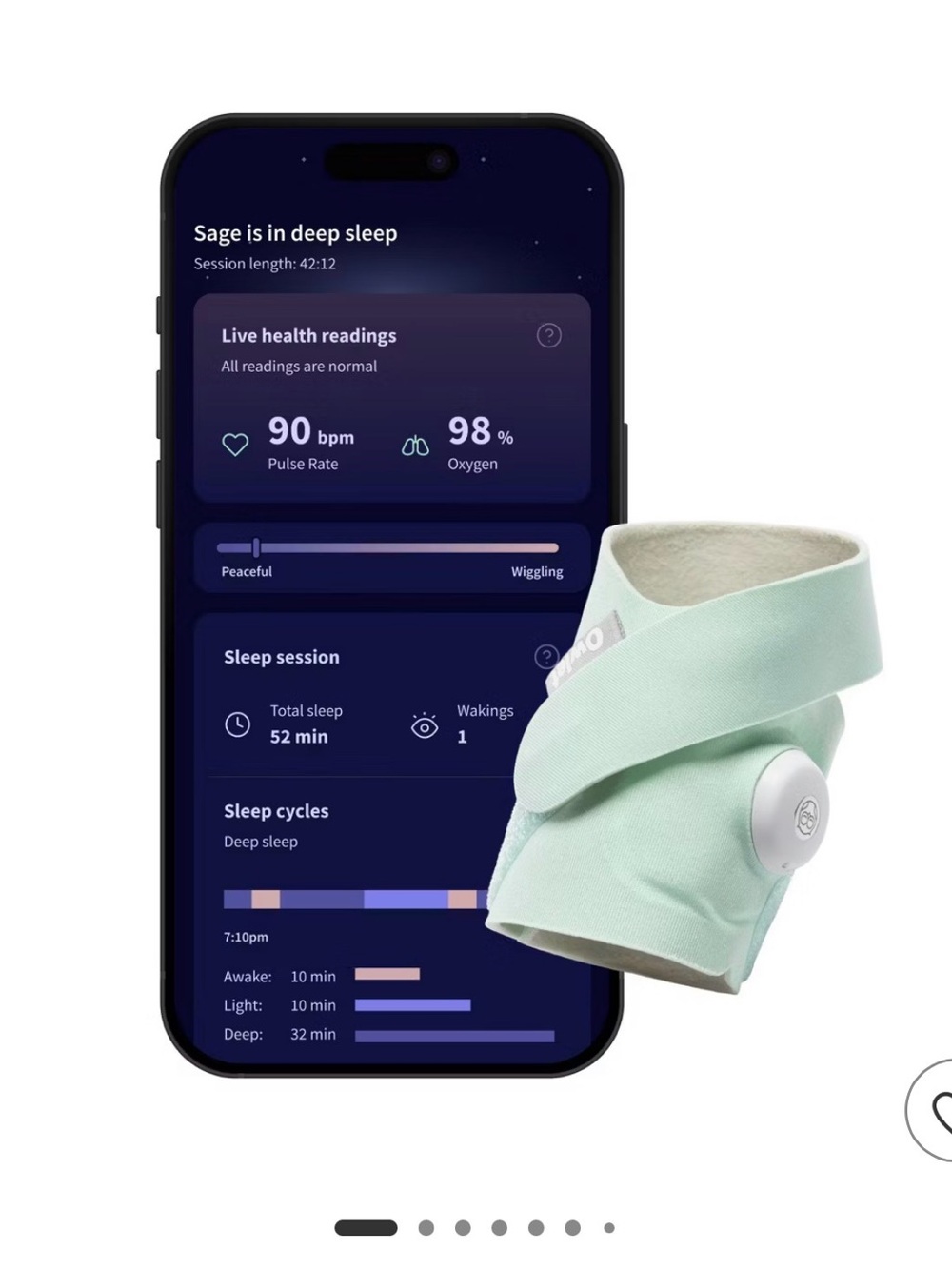Mint Kids Sleep Headband with App-Connected Monitoring